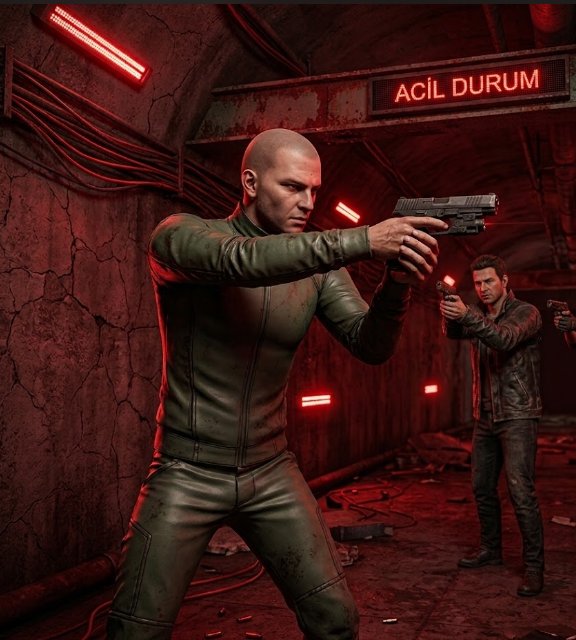 Armed survivors fighting in Online Free For All mode