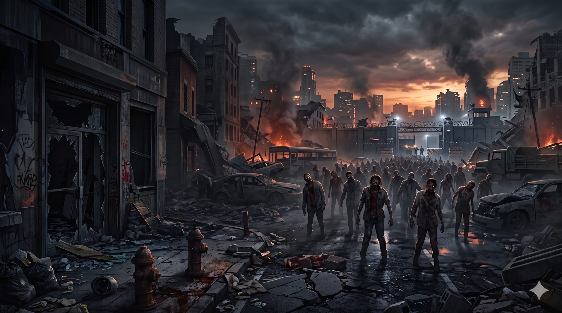 Armed survivor facing the infected streets of Zed Outbreak